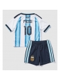 Otroške Nogometnih dresov Argentina Lionel Messi #10 Domači SP 2026 Kratki rokavi (+ hlače)